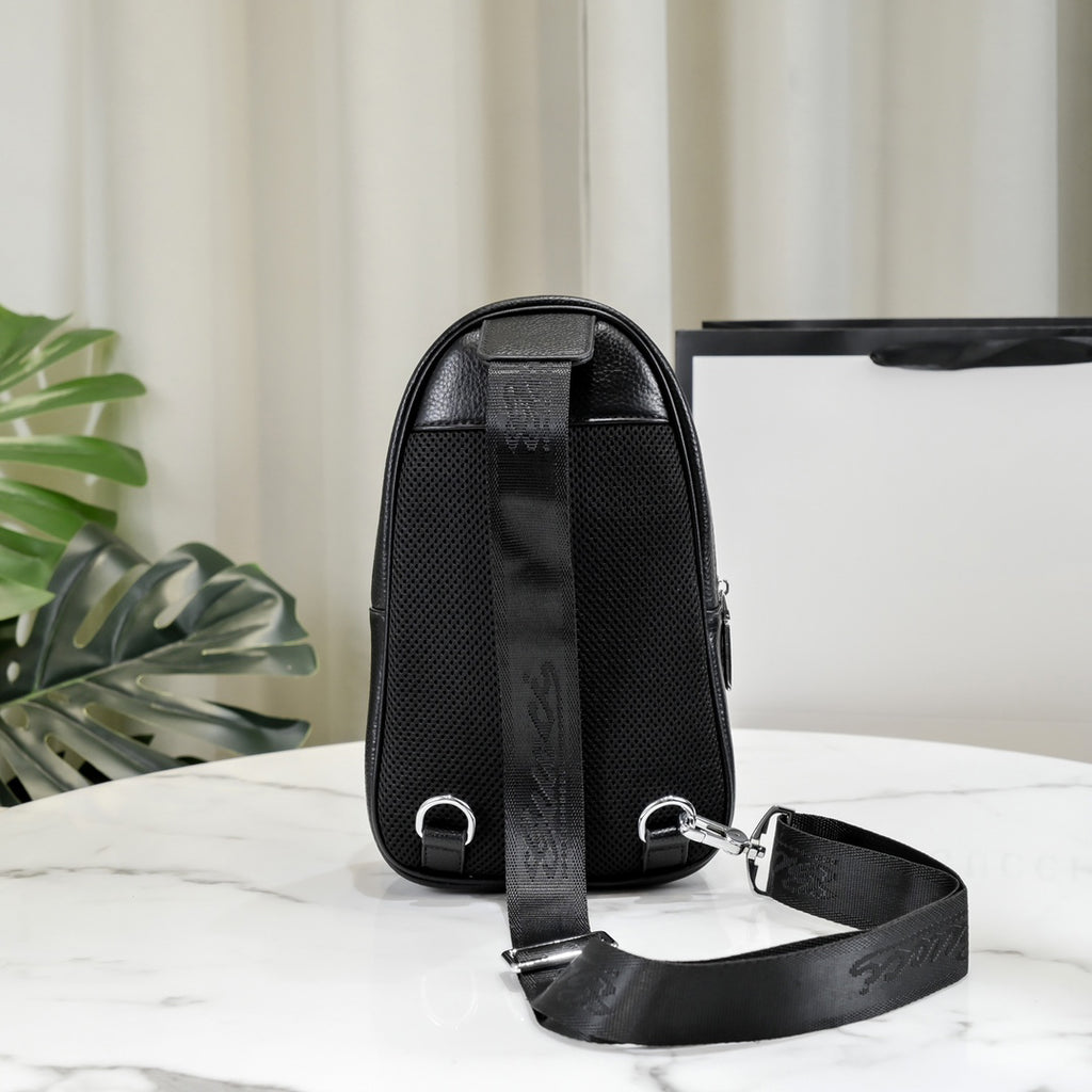 Black Leather New Classic Style G Logo Luxury Bags-PD05202372408