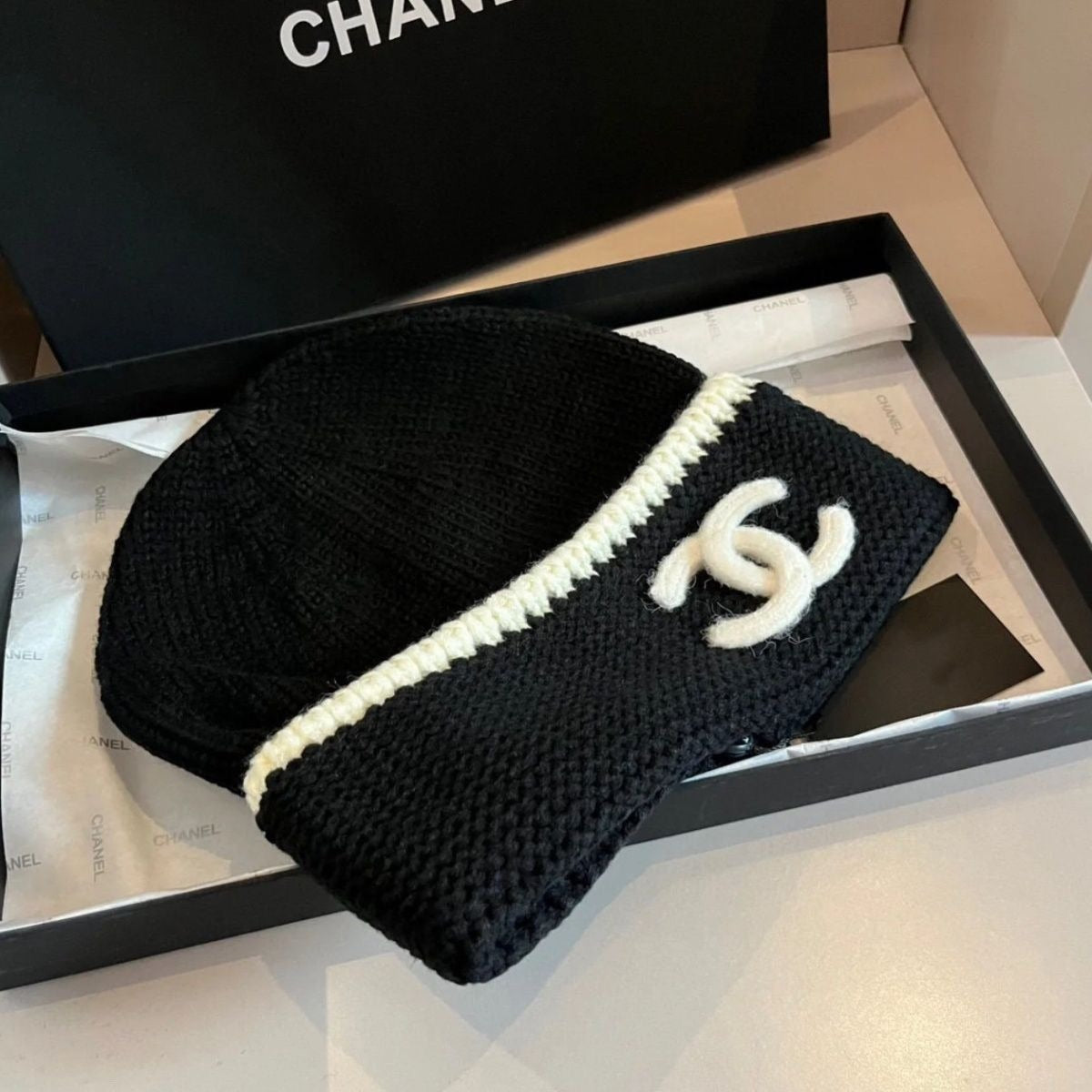 New White and Black fashion C Logo Women's HatPD052024121905