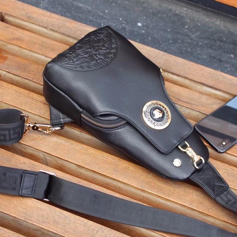 New Fashion Versatile Cowhide Chest Bag 1023121516