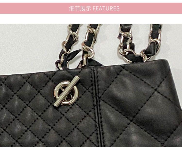 New Genuine Leather Diamond Chain Skirt For Women 10240108LY07