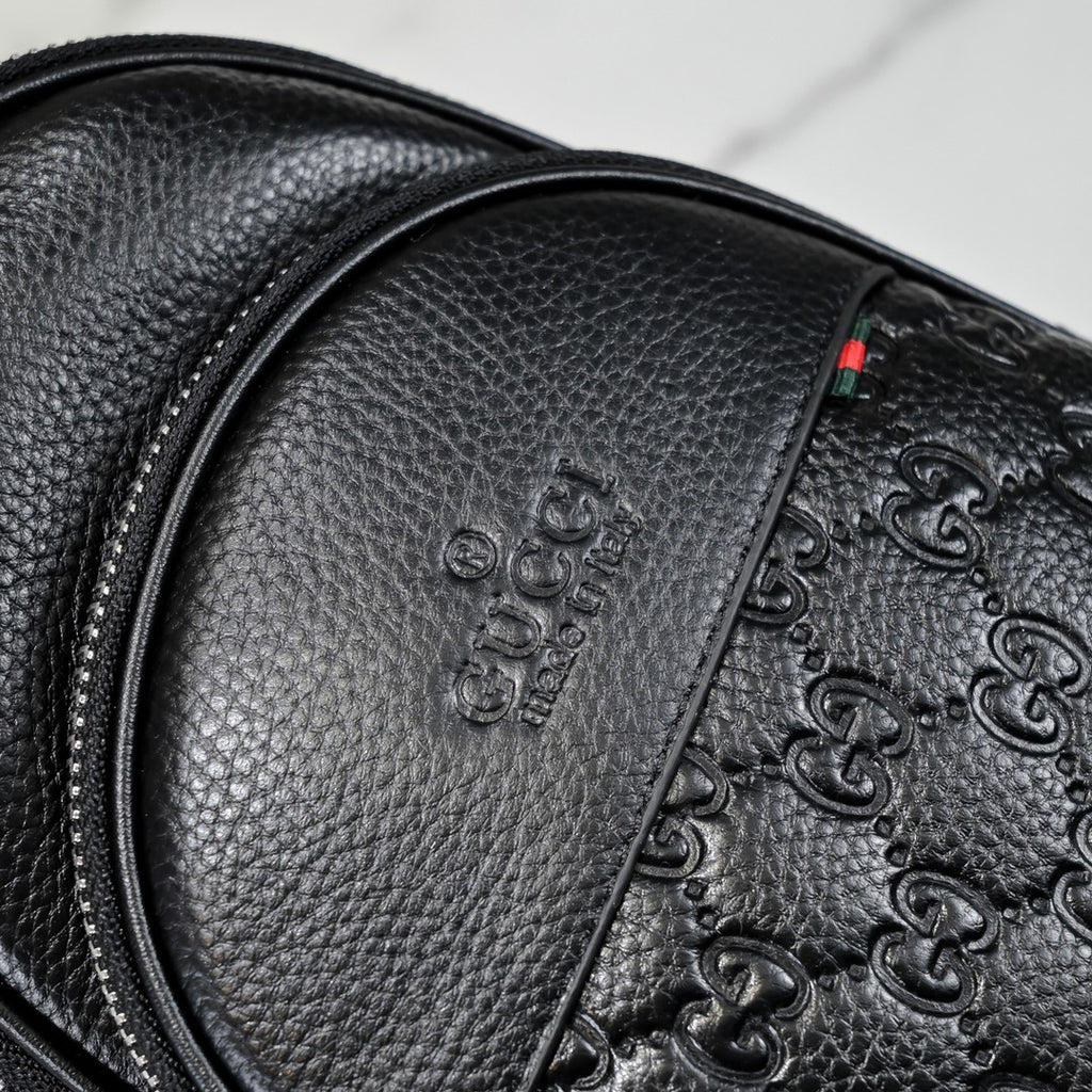 Black Leather New Classic Style G Logo Luxury Bags-PD05202372408