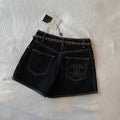 Black Jean Summer New C Logo Women's Shorts