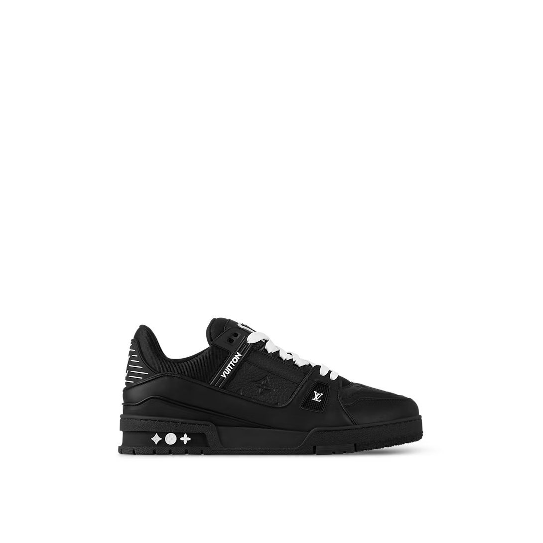 New black V Logo Leather Men's SneakersPD052025040218