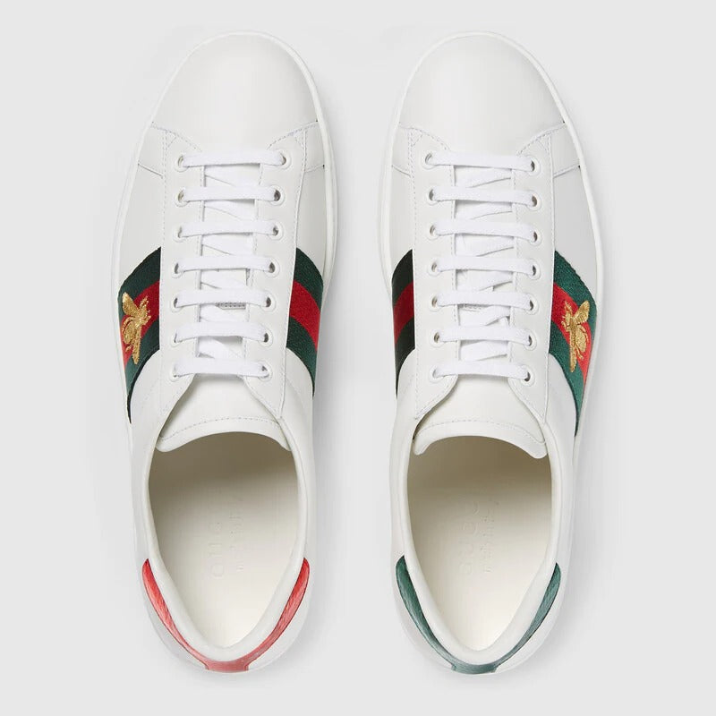 White Classic Style Bea Printed Men's Sneakers
