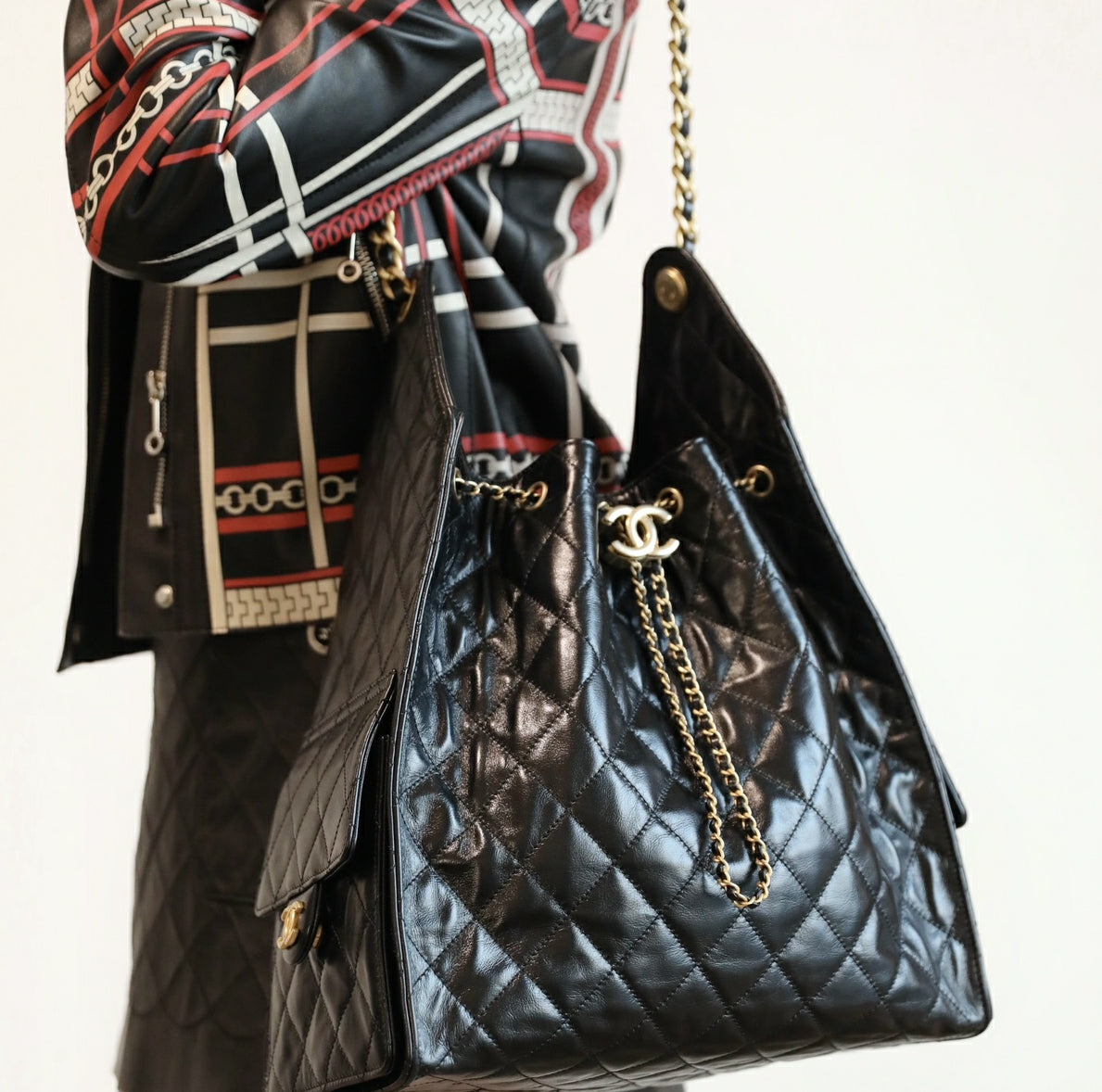 New Black Leather C Logo Women's BagsXC052025050807