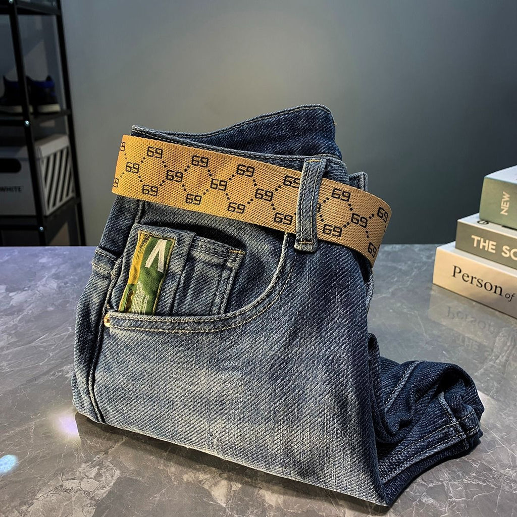 High-end Light Luxury Slim-fit Stretch Men's Trousers 1024073122