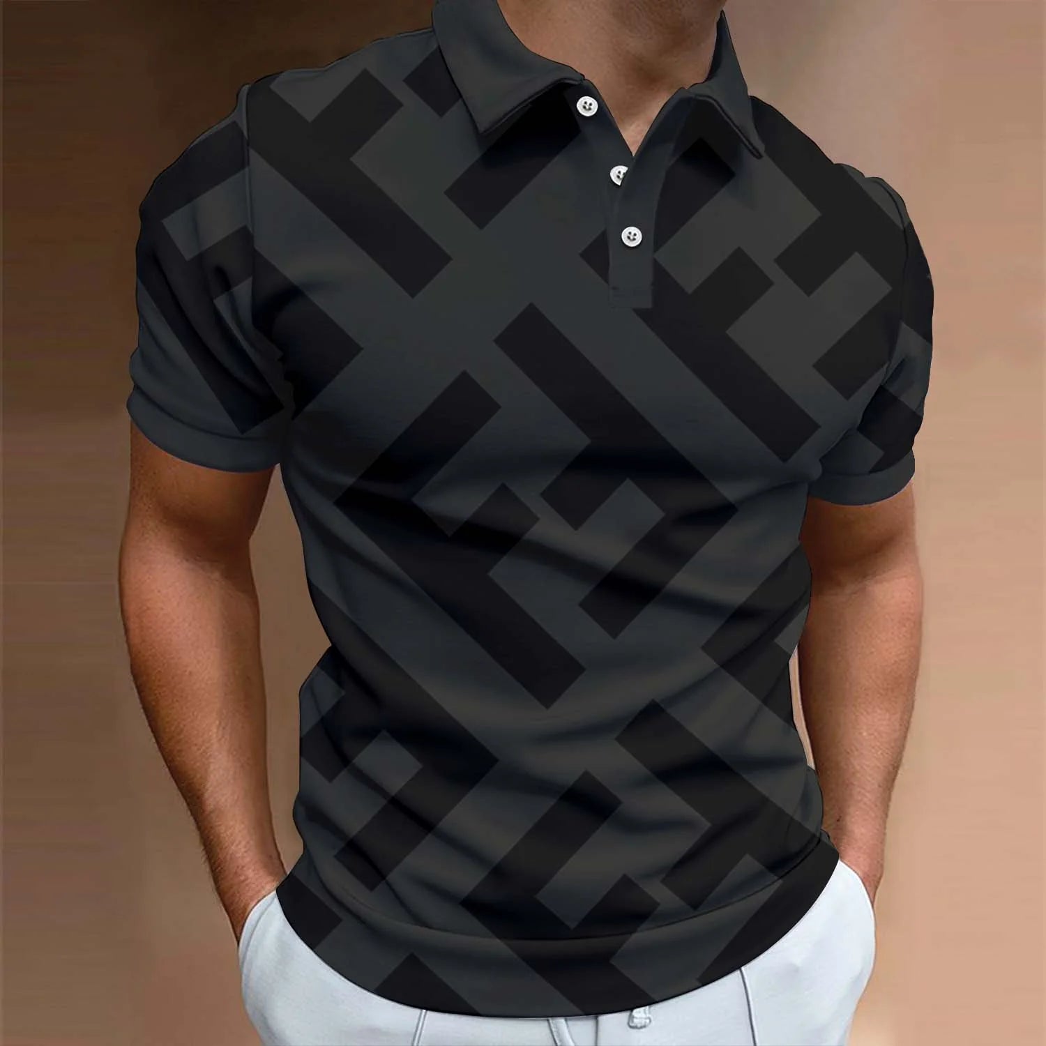 Men's Summer Fashion Printed Polo Shirts 3D1024041731