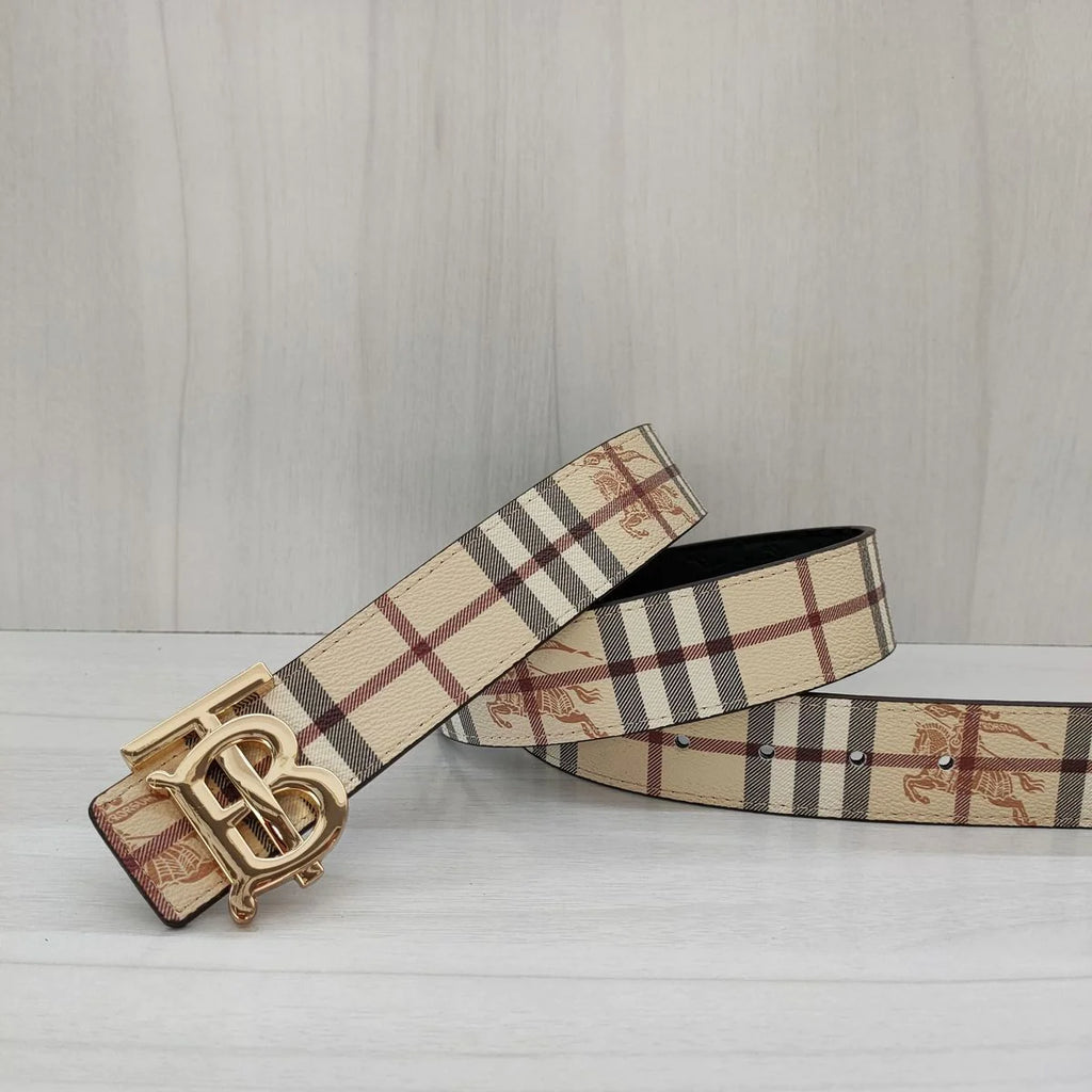 Men's Big Brand Belt Letter Buckle Smooth Buckle Casual All-match Teenager Internet-famous Same-style Belt