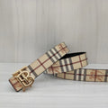 Men's Big Brand Belt Letter Buckle Smooth Buckle Casual All-match Teenager Internet-famous Same-style Belt