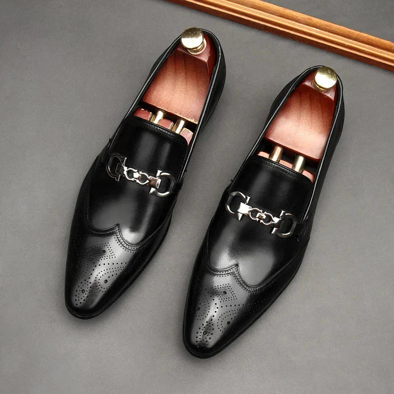 New leather Formal Men's ShoesPD052026042303