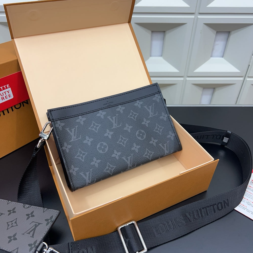 new handmade leather V Logo 24cm bagsXC052025102302