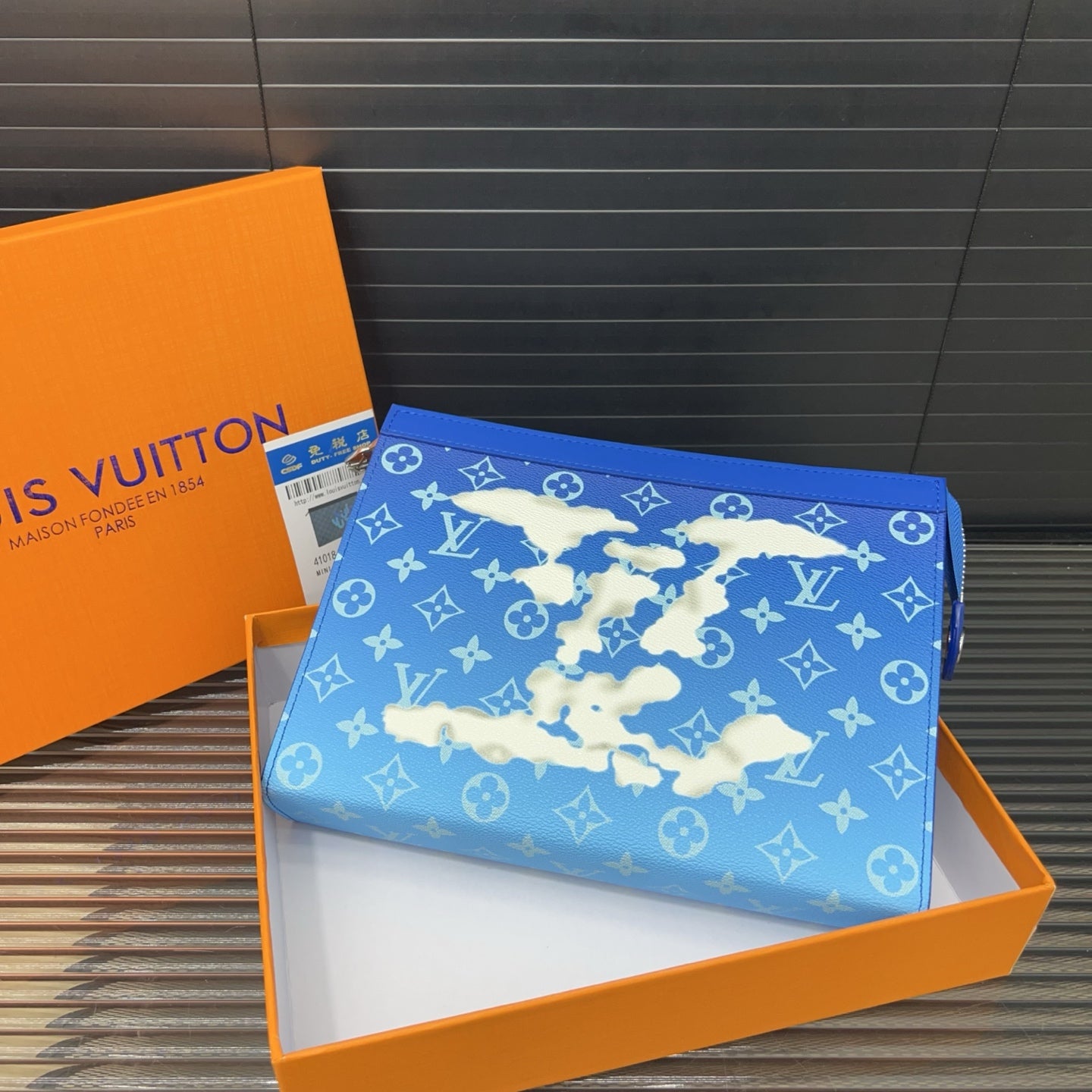 New Blue Leather Handmade fashion BagsPD052025080403
