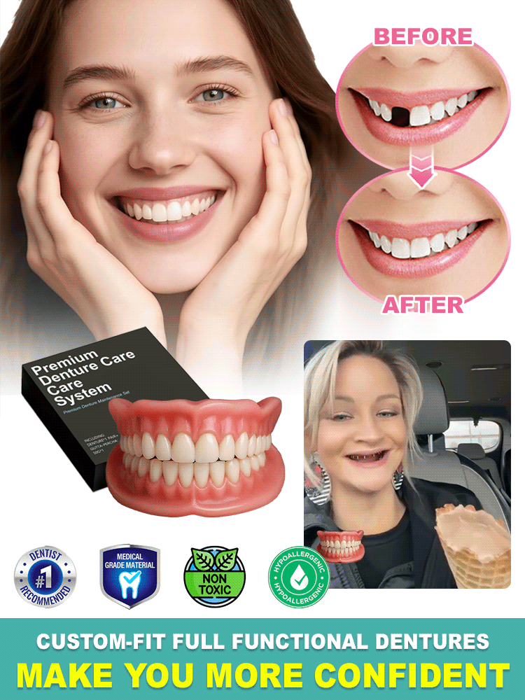 🔥High-quality denture set🔥👍Buy one get one free, 98.9% positive reviews, 99% repurchase rate!👍