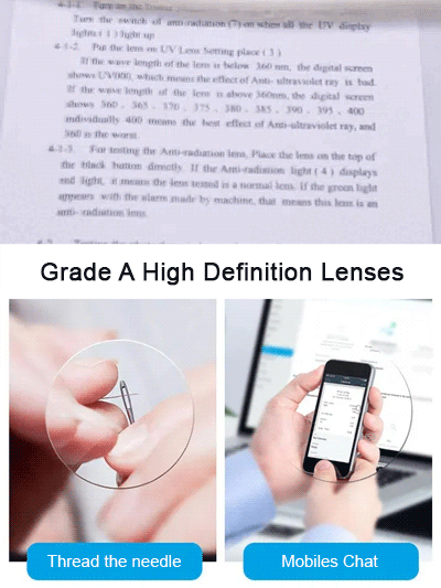 【✨️100-700° Intelligent Focusing】Ultra-light and comfortable blue light blocking glasses for presbyopia.