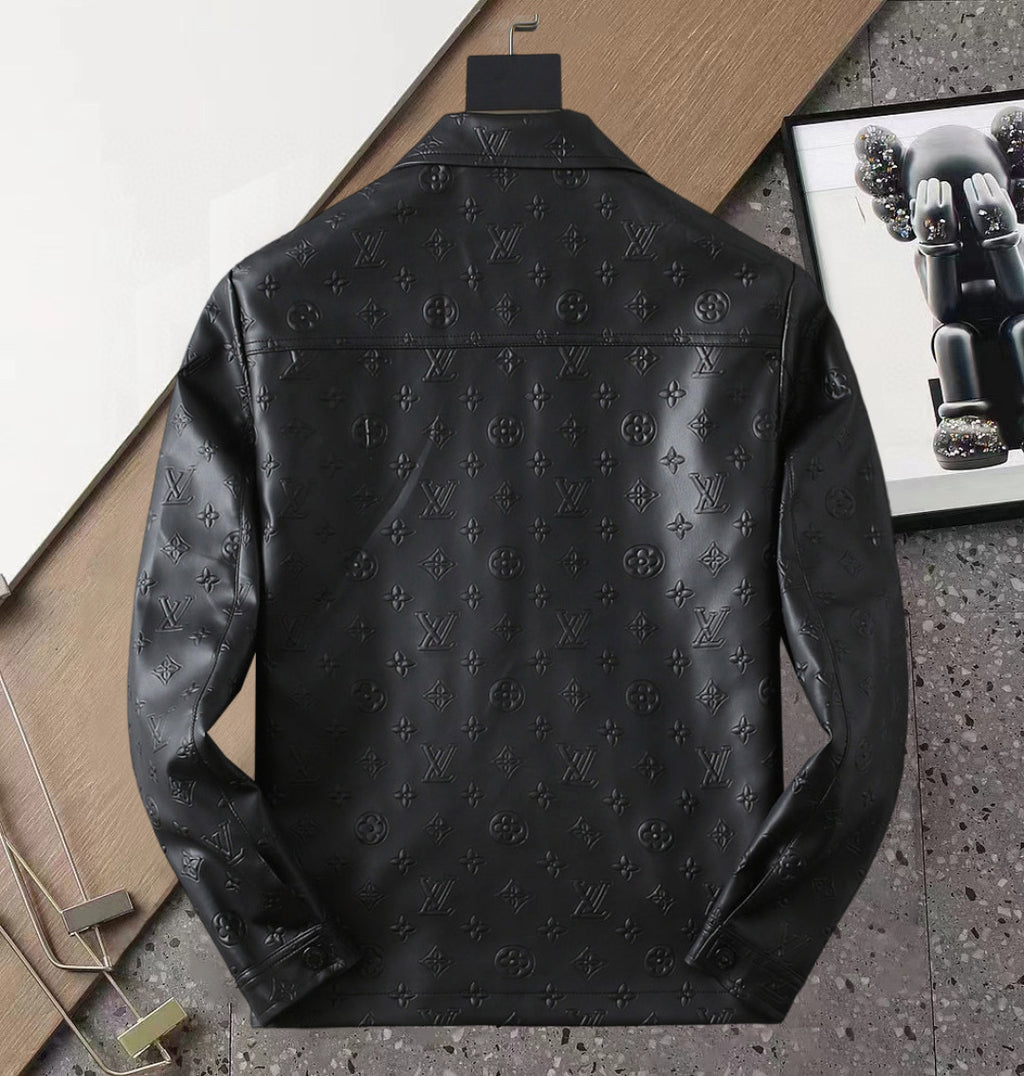 New 2025 leather V Logo Men's JacketXC052025101001
