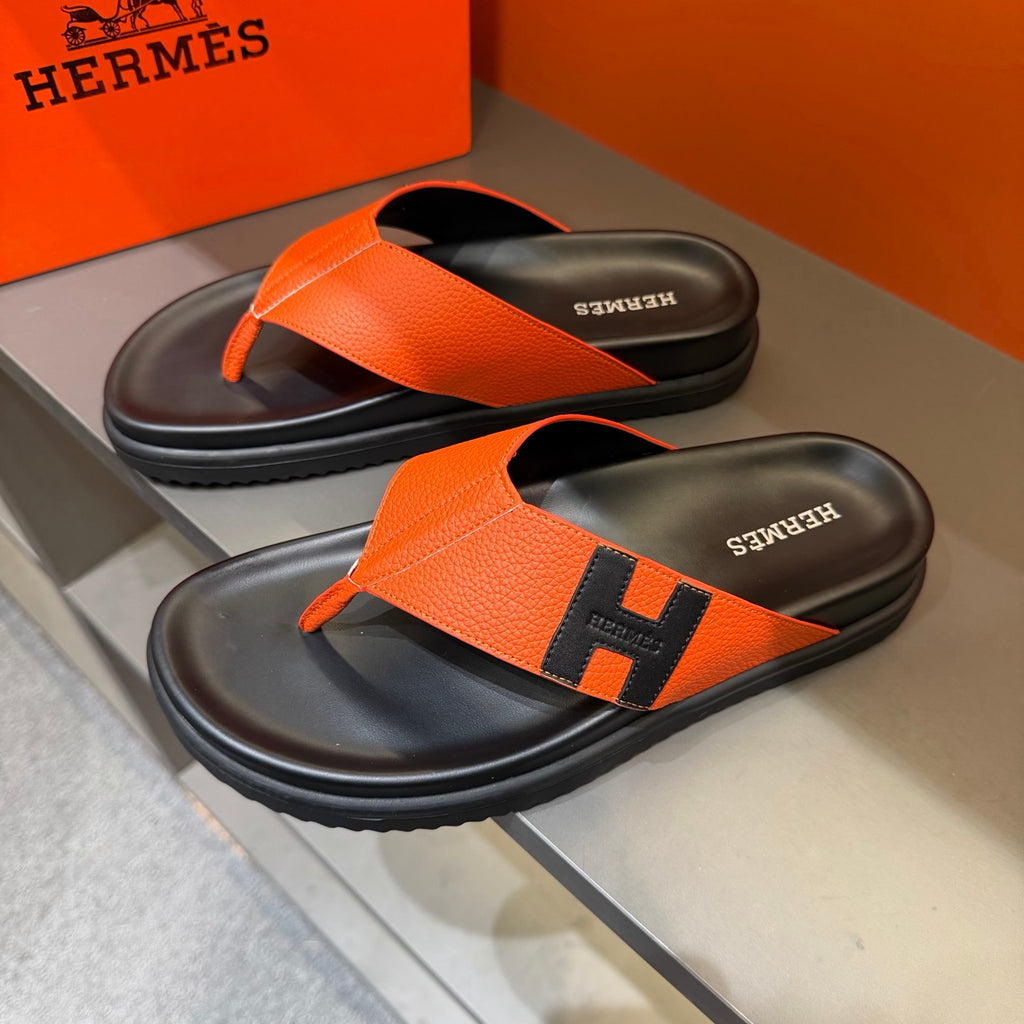 New Fashion leather Handmade Men's SlippersXC05202603305