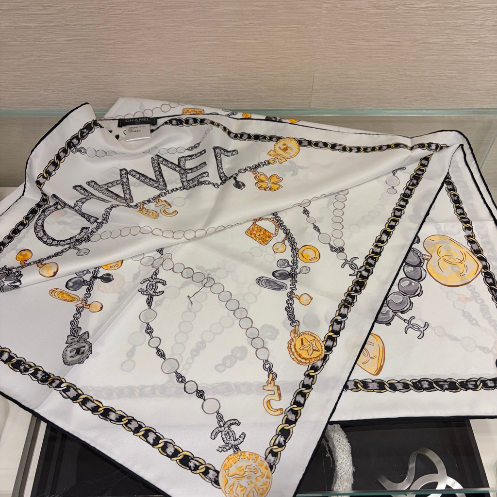 New Fashion White silk Women's ScarfXC052026072701
