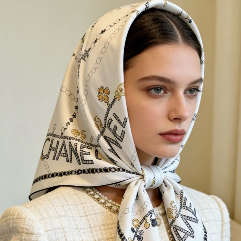 New Fashion White silk Women's ScarfXC052026072701