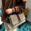 Black Leather Fashion men's BagsXC0520260081803