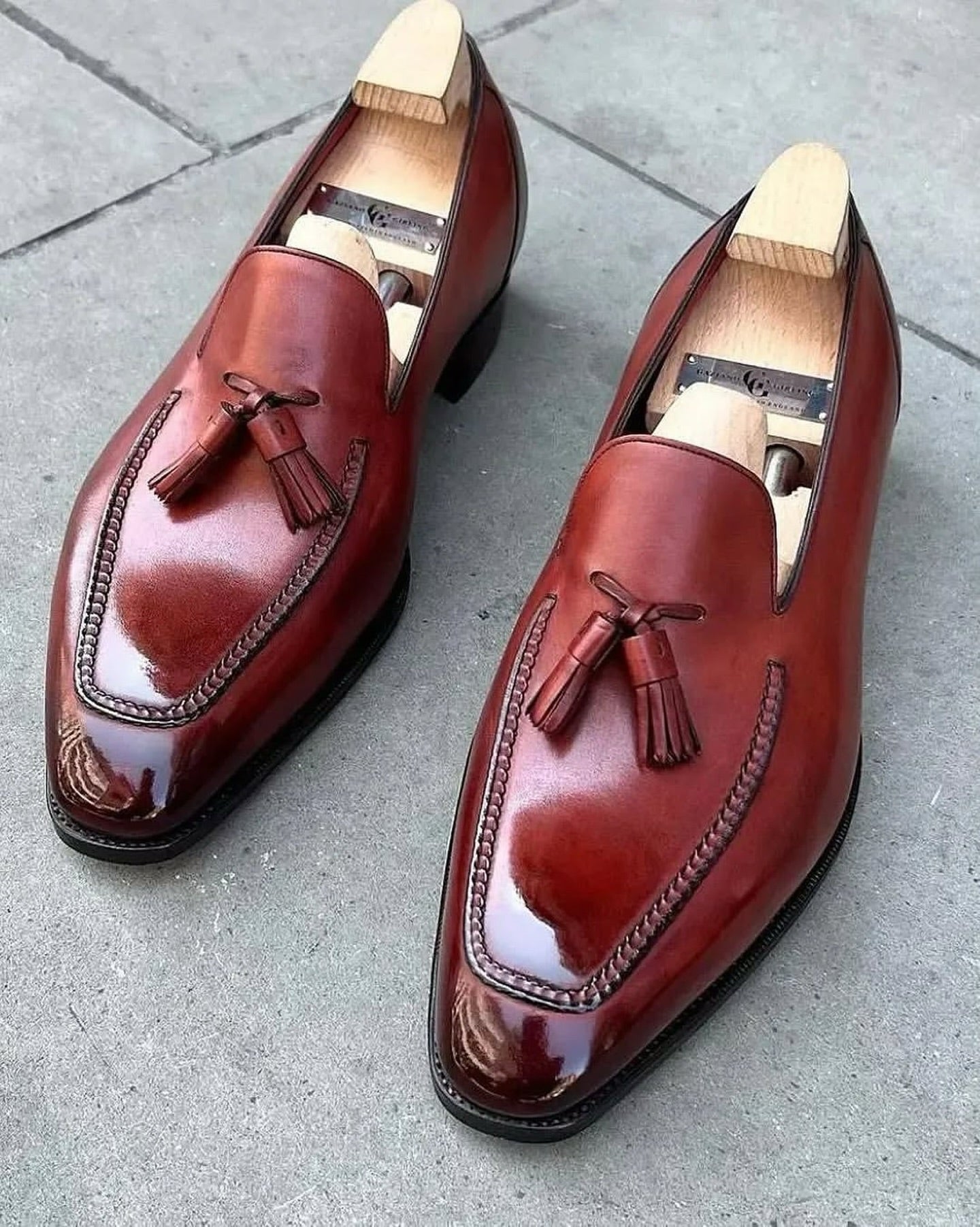 Classic black leather Formal loafersXC052026050705