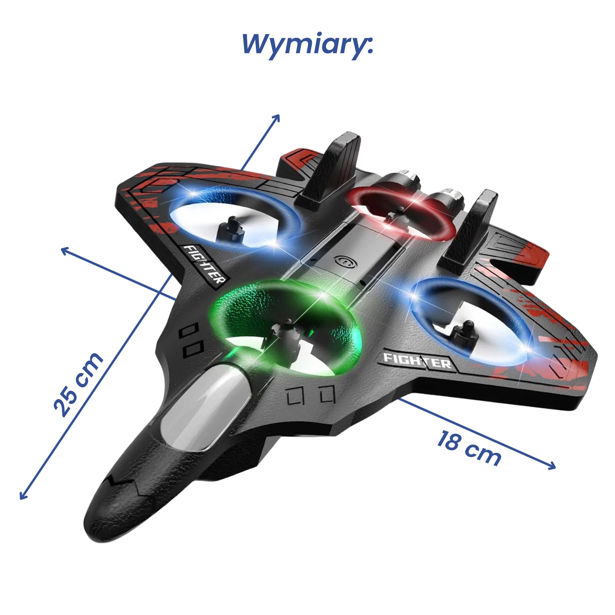 Glider Flying Helicopter RC Hobby Jet Plane 2.4G Stunt Remote Control Foam Fighter Airplane Toy With Light